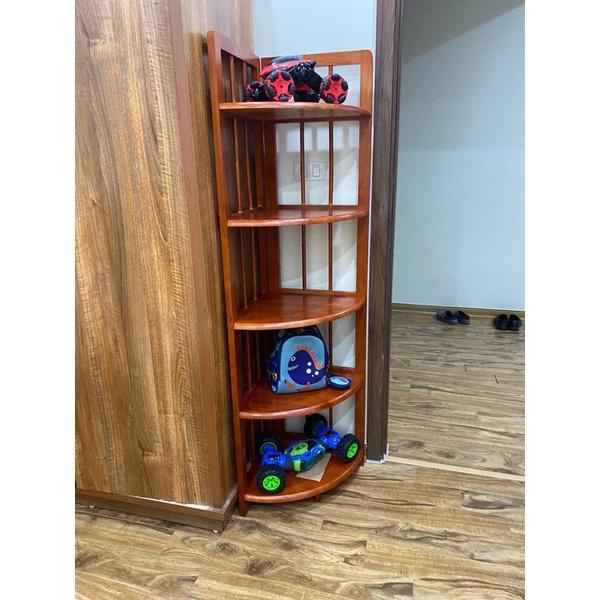Kệ góc 5 tầng 47wood gỗ cao su - Kệ góc đa năng 5 tầng cao 158cm