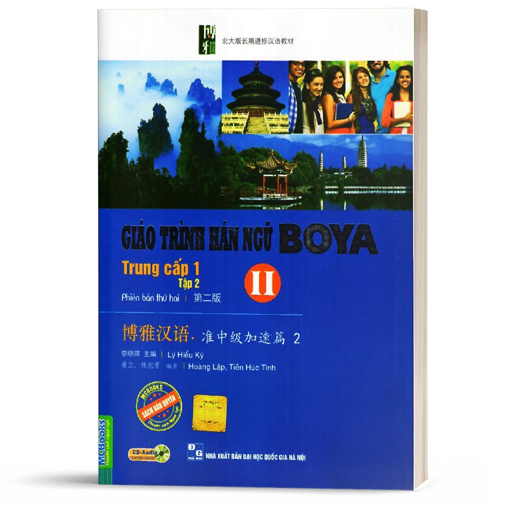 Sách- Giáo Trình Hán Ngữ BOYA  II Trung Cấp Phần 1 Tập 2- MCBooks  ( tặng kèm bookmark thiết kế)