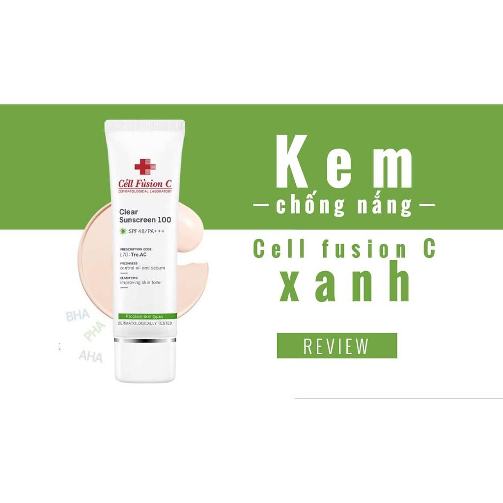 Kem Chống Nắng Dành Cho Da Dầu Cell Fusion C Clear Sunscreen 100 SPF 48/PA