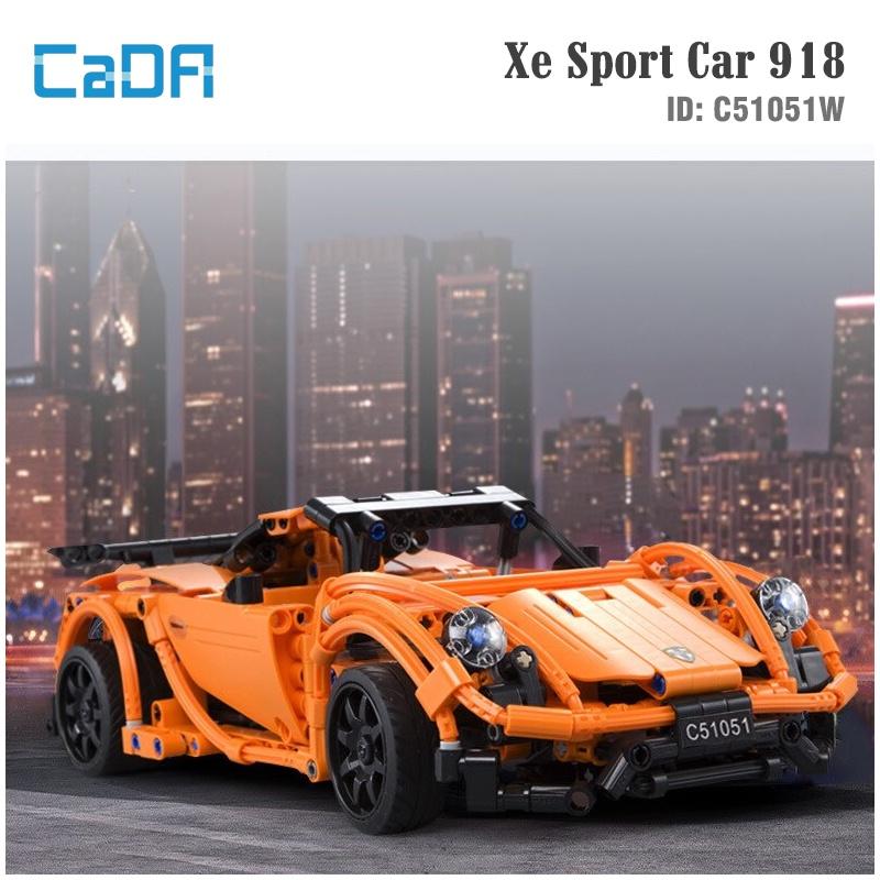 Đồ Chơi Lắp Ráp Điều Khiển Bằng Tay Xe Thể Thao Sport Car 918 – CADA C51051W