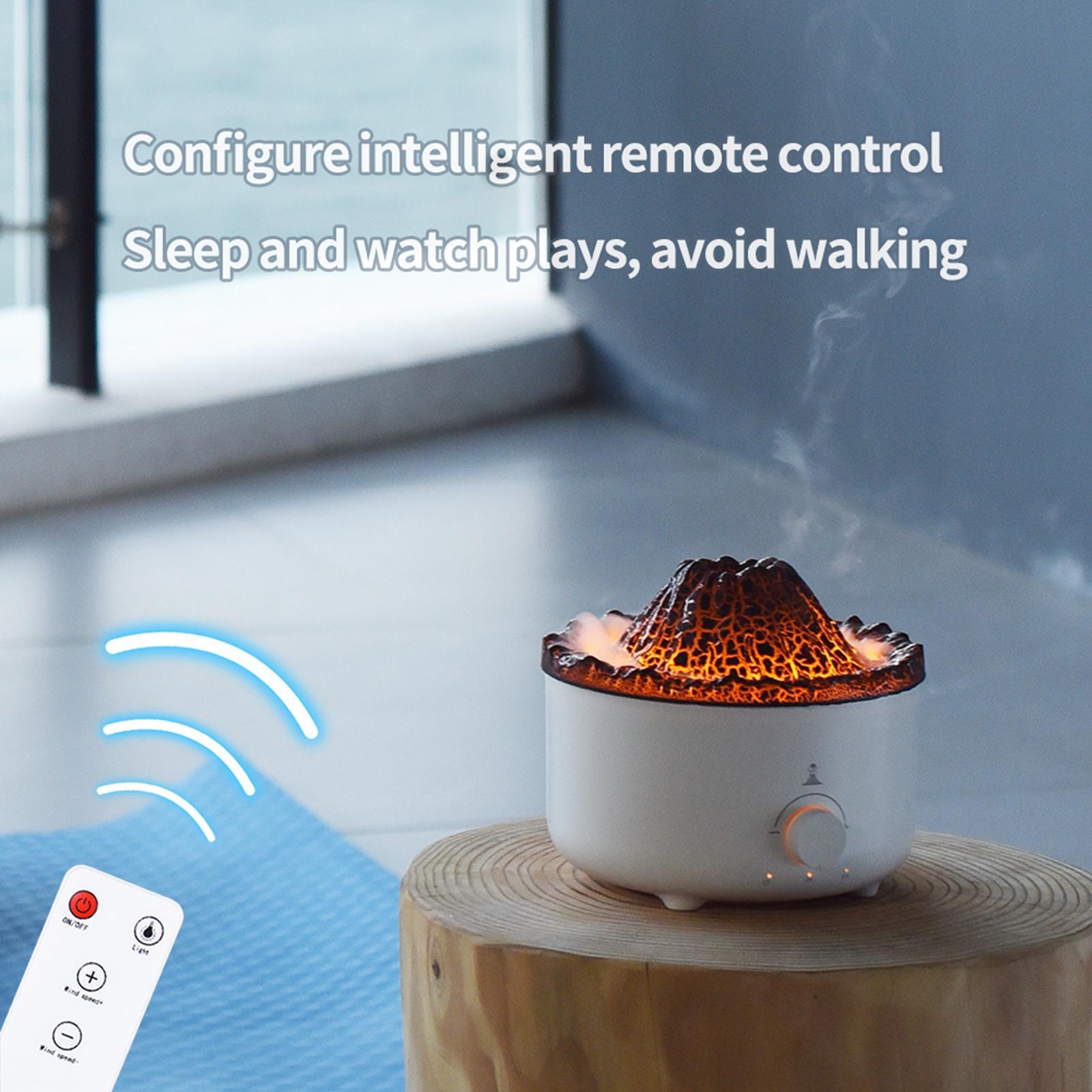 Air Humidifier Fragrance with Flame Lamp Essential Diffuser for Car Nursery