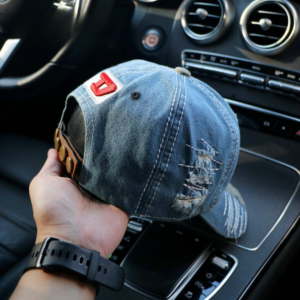 Nón kết, mũ lưỡi trai Diesel phối vải jeans form chuẩn thời trang đường phố siêu đẹp (Ảnh thật)