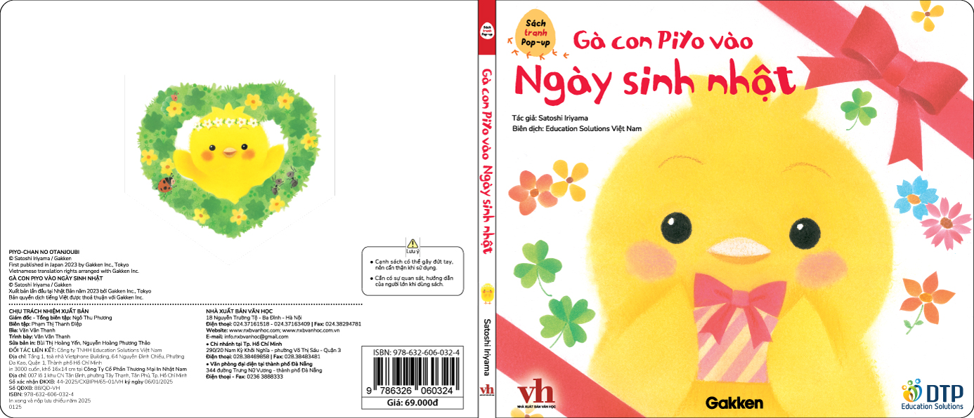 Gà con Piyo vào Ngày sinh nhật - Sách tranh Pop-up