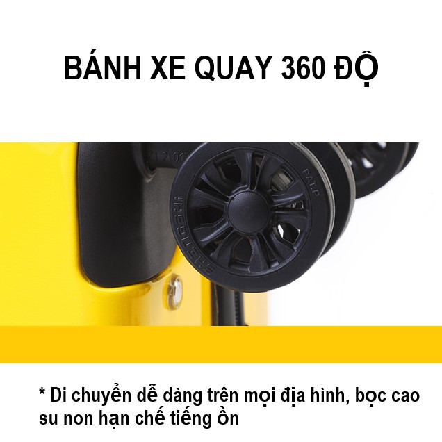 Vali QUẢNG CHÂU B.duck Original. Cao cấp. Dáng Vuông SIZE 20/24 INCH