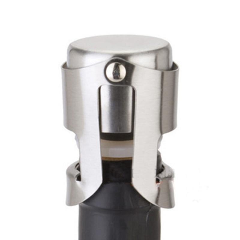 304 Stainless Steel Wine Bottle Stopper Sealed Storage Wine Stopper Portable Sealing Machine Bar Tools Barware Wine Cork Cap