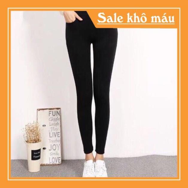 Quần Legging Nữ 4 Túi - Cotton Co Dãn 