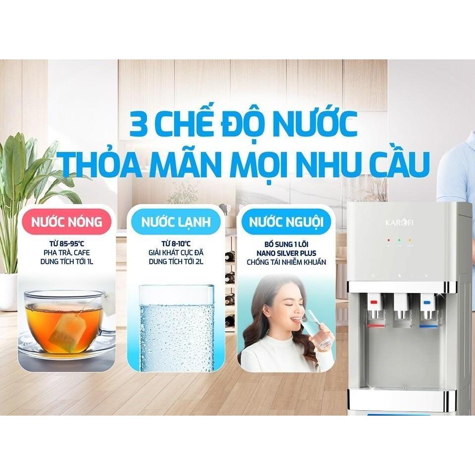 Máy nóng lạnh Karofi HCV208G - Công nghệ làm lạnh Block - Miễn phí lắp đặt toàn quốc - Hàng Chính Hãng