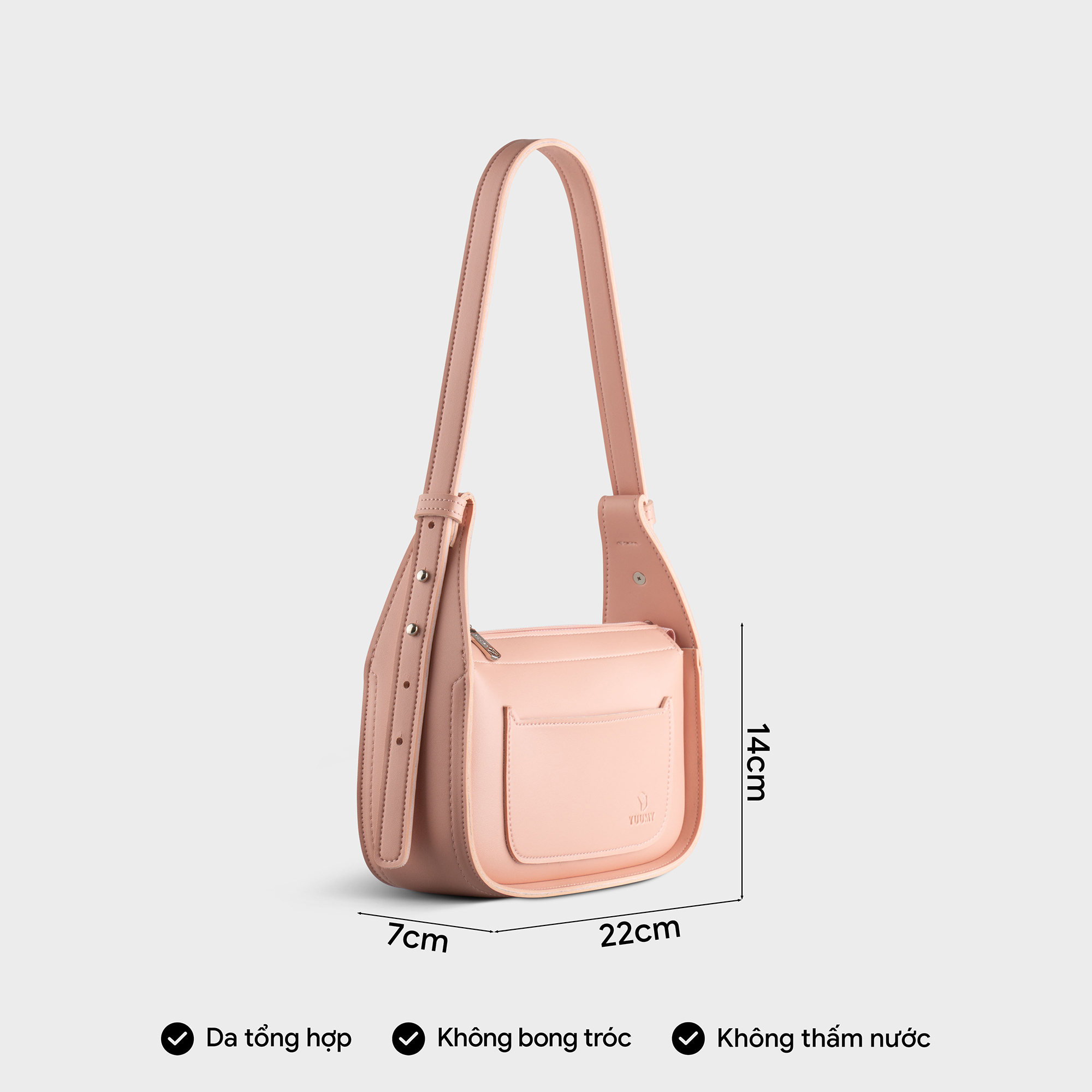 Túi Yuumy ( Thời trang nữ xinh xắn size 22 - Túi đeo vai da Seasand YN224 )