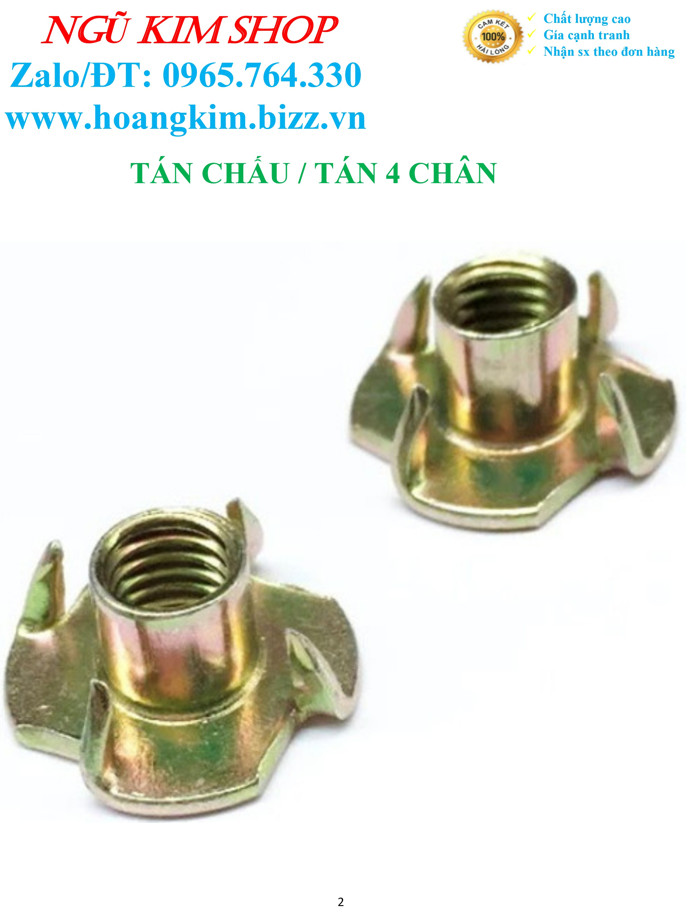 TÁN CHẤU _ TÁN 4 CHÂN M4, M5, M6, M8