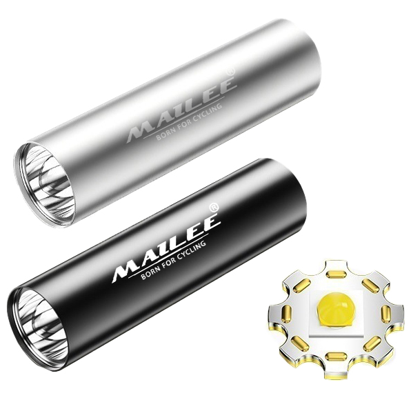 Đèn Pin Led Mini MAILEE D02-mini cho xe đạp Có Sạc USB bóng Led XPE 3W 350lumens nhỏ gọn bỏ túi