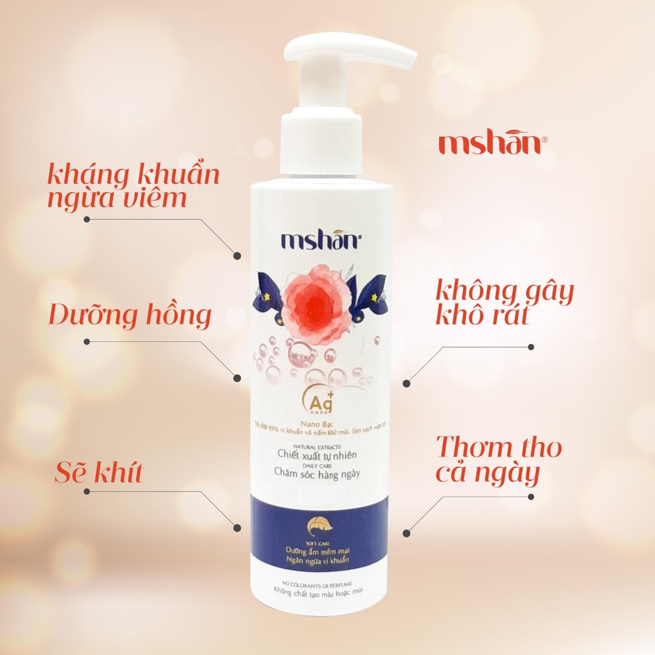 Combo 2 lọ dung dịch vệ sinh phụ nữ NANO bạc làm hồng và se kít vùng kín 100ml - Chính hãng