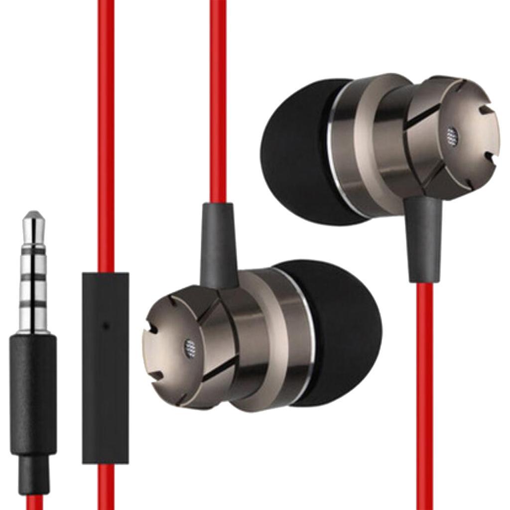 3.5mm  Music In-ear Stereo Headphones Headset With Mic