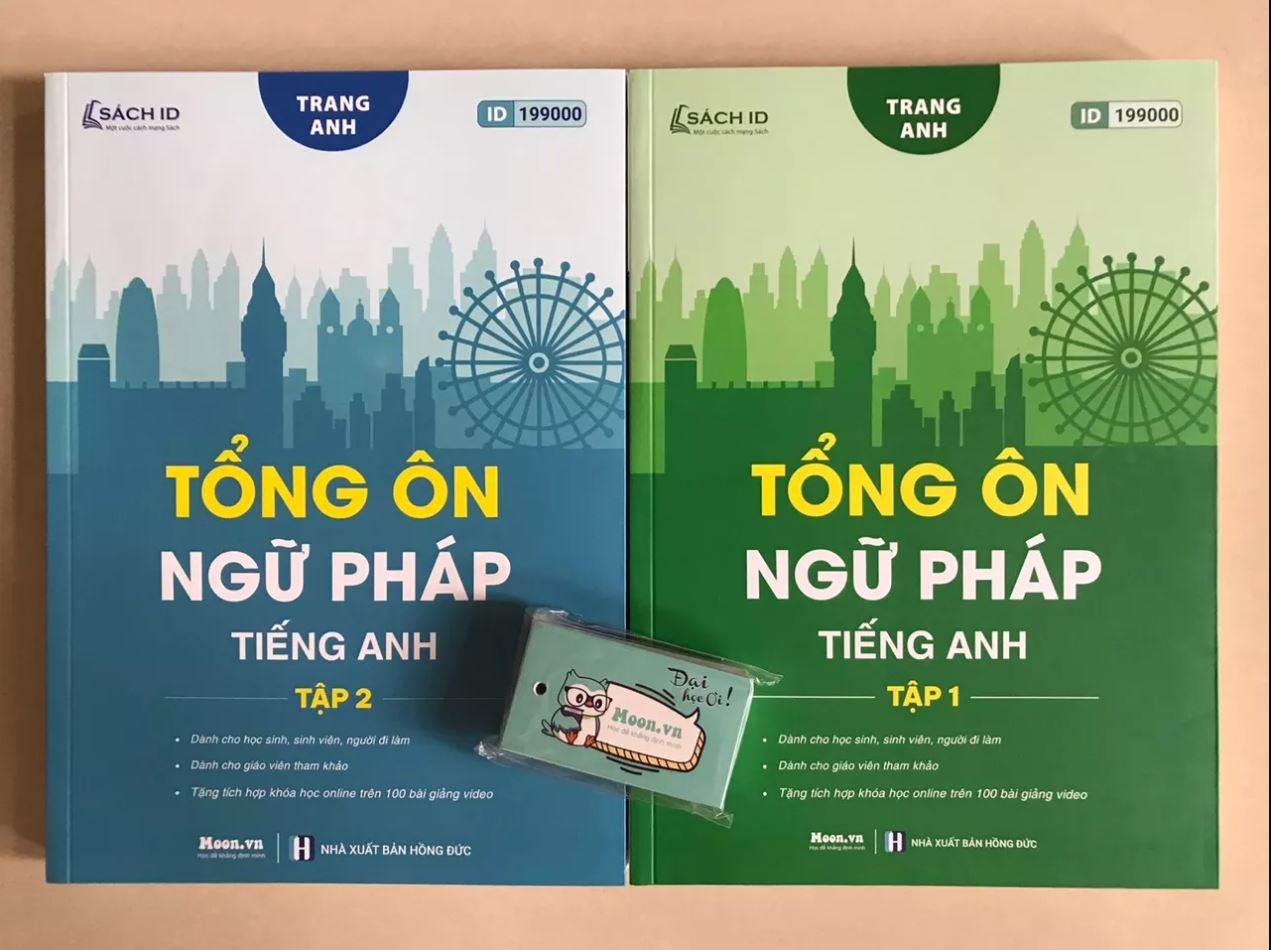 Tổng ôn ngữ pháp tiếng anh tập 1 &amp; 2, 30 chuyên đề ngữ pháp cô Trang anh ( Bản đặc biệt ) - MoonBook