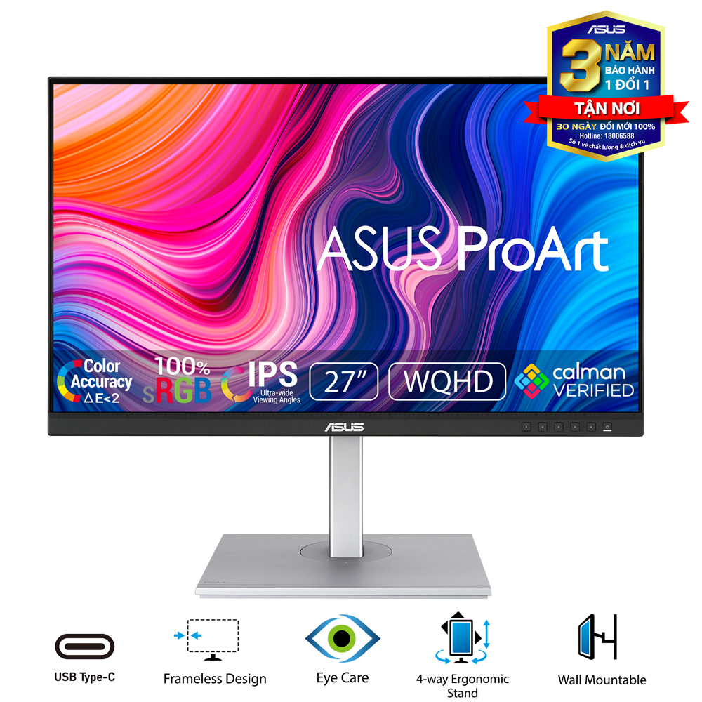 Màn Hình Thiết Kế Đồ Họa Chuyên Nghiệp ASUS ProArt PA278CV