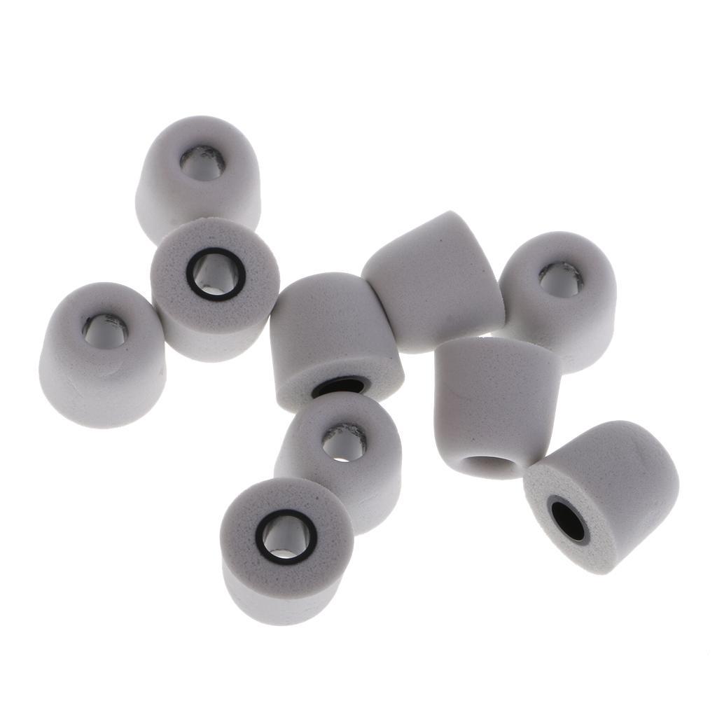 30 pcs 4.5mm Replacement Eartips Bud Earbud Memory Foam For Earphone