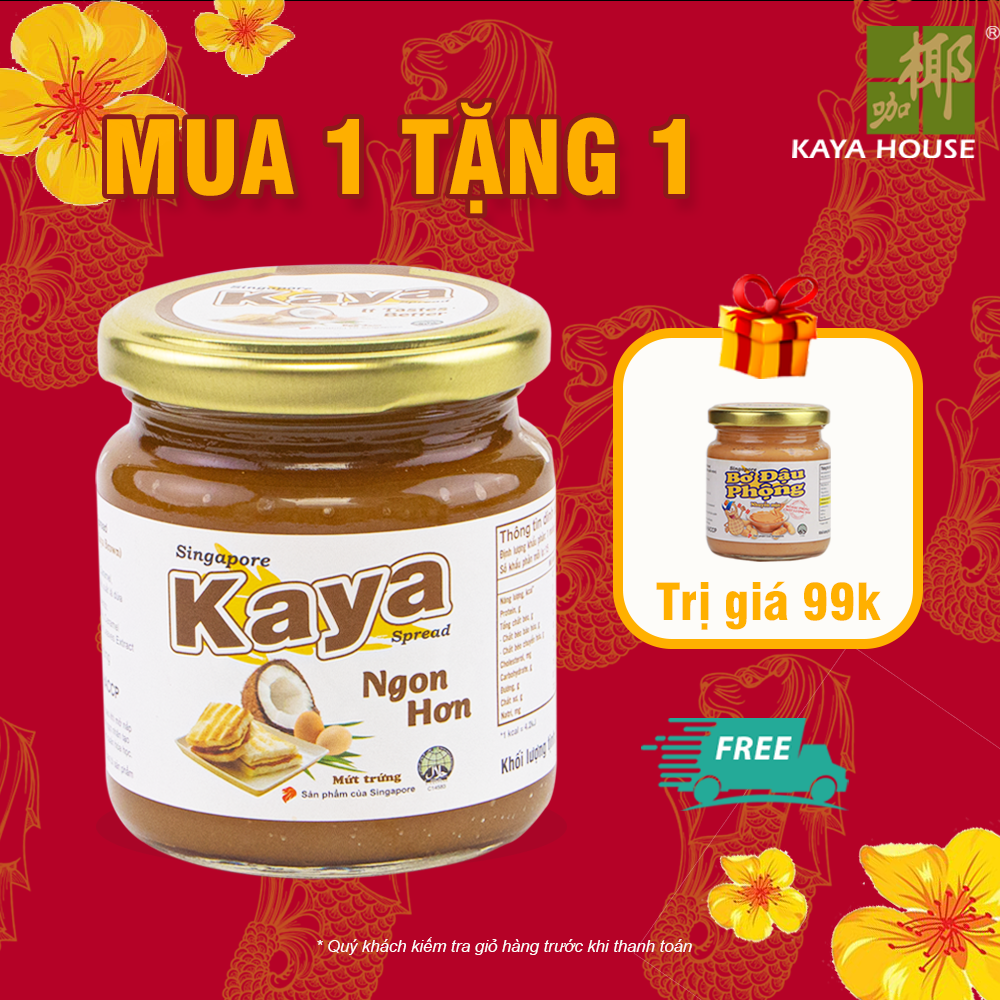 Mứt Kaya Singapore Spread Hainanese túi 1000G - Ăn kèm với Sandwich, làm nguyên liệu nấu ăn