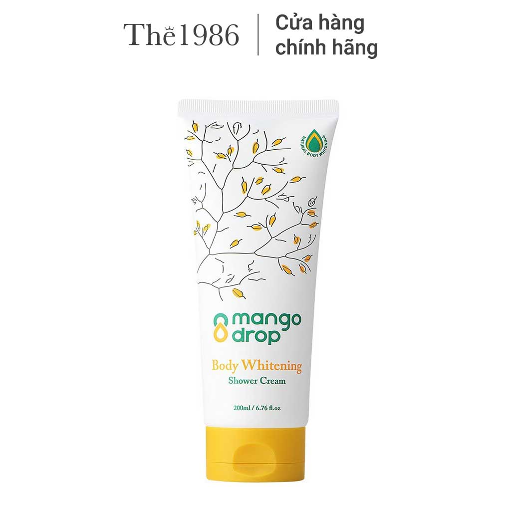 Kem tắm dưỡng trắng cơ thể Mango Drop Body Whitening Shower Cream 200ml