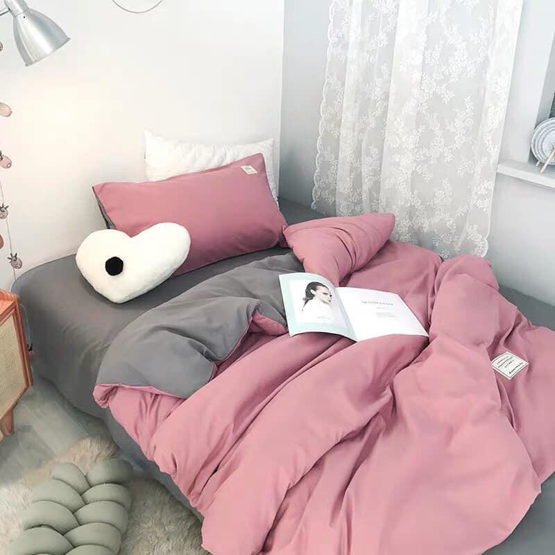 Bộ Chăn Ga Gối Miễn Phí Bo Chun, Chất Liệu Cotton TC Thoáng Mát, Mềm Mịn - Anhlam Store
