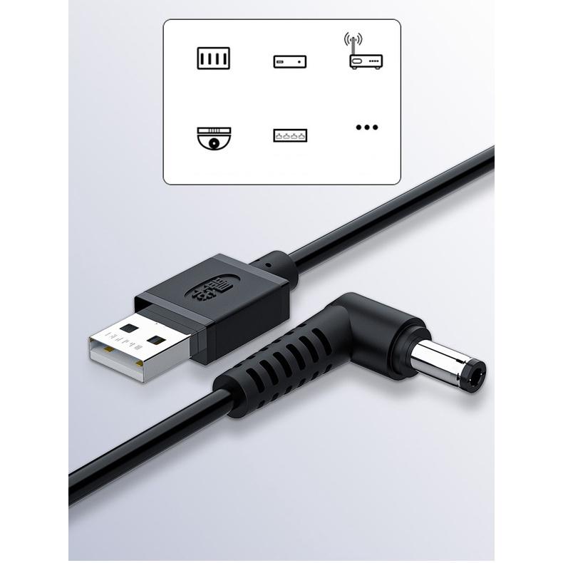 Cáp sạc usb đầu tròn 5.5mm cho modem, camera - Jinghua U551 - Hồ Phạm