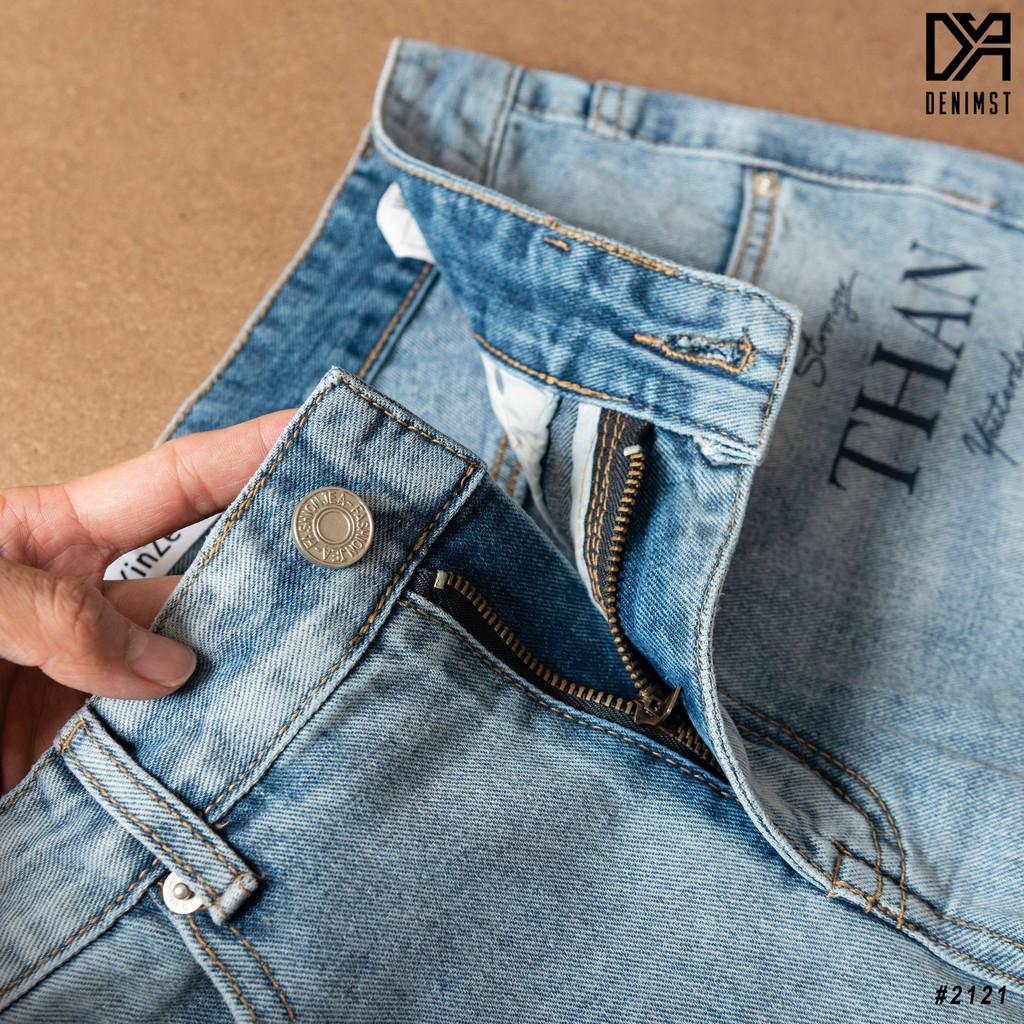 Quần short jean xanh THAN DENIMST 2121