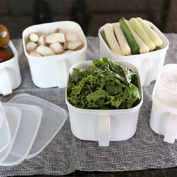 Hộp thực phẩm có tay cầm Nakaya, nắp đậy kín giúp cất giữ và bảo quản thực phẩm một cách an toàn &amp; tiện lợi - nội địa Nhật Bản