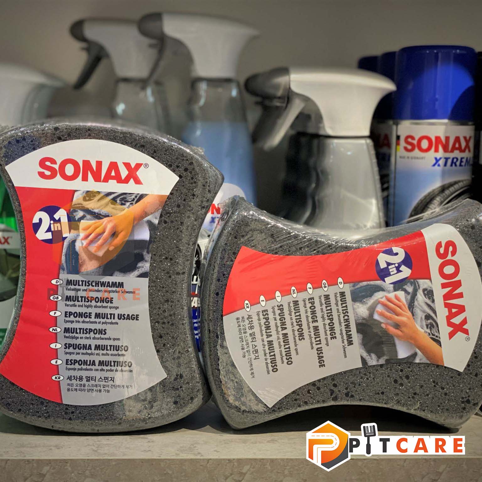 Bọt biển rửa xe Sonax 2in1 Multisponge 428000