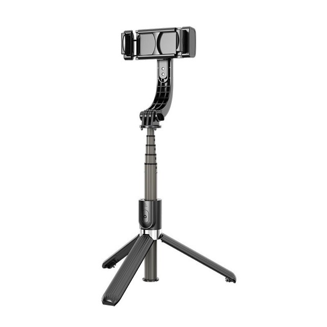 Gậy Chống Rung Gimbal Stabilizer L08 - Có 3 Chân Đỡ - Nút Bấm Bluetooh Hàng Cao Cấp - Hàng Nhập Khẩu