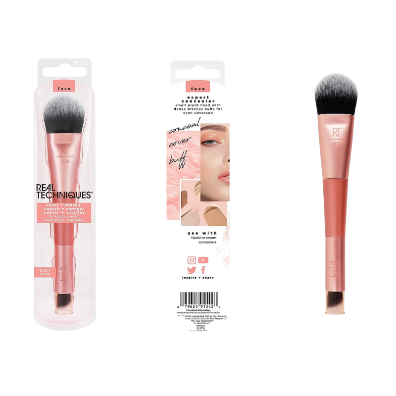 Cọ đánh nền và che khuyết điểm Real Techniques cover and concealer