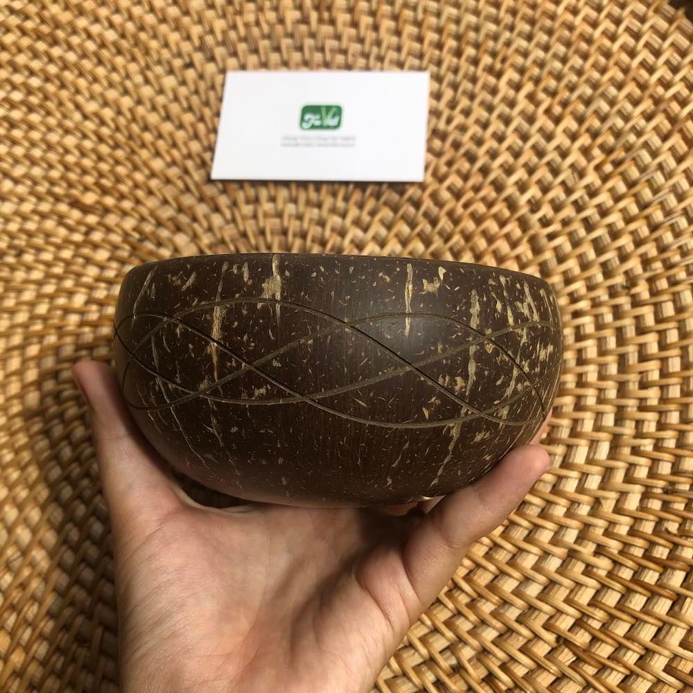 Bát Gáo Dừa Kiểu - Bát Gáo Dừa Khắc - Coconut Bowl