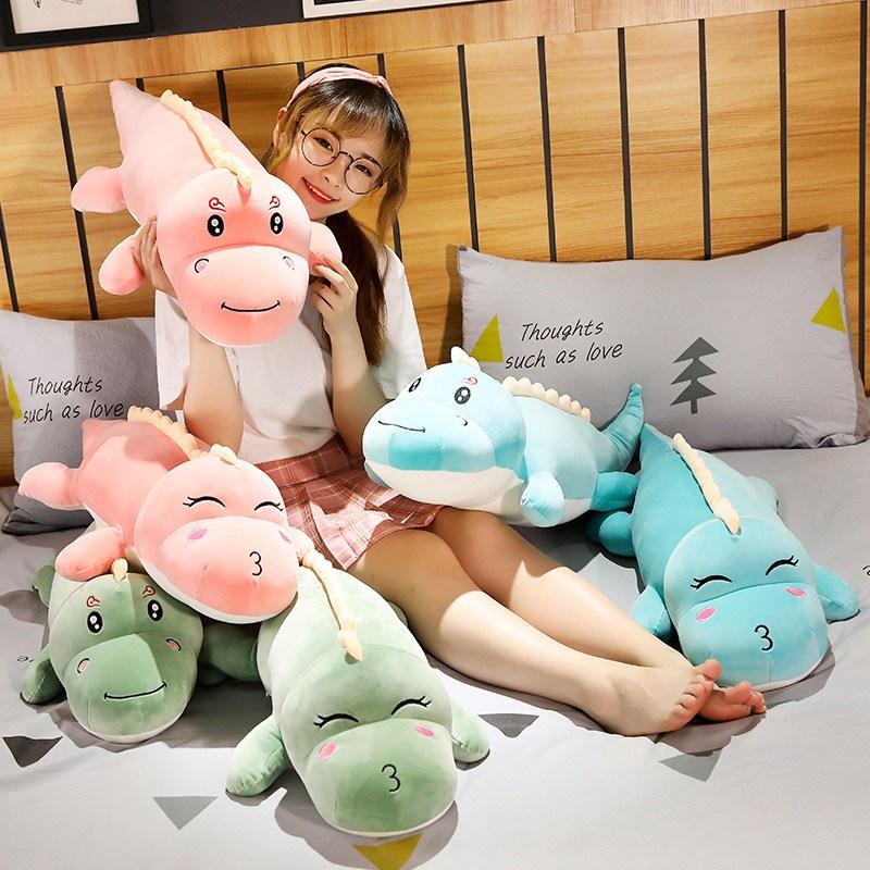 50-150CM Dài Khủng Long Đáng Yêu Sang Trọng Đồ Chơi Hoạt Hình Hình Khủng Long Búp Bê Nhồi Bông Bạn Trai Gối Trẻ Em Gái Sinh Nhật quà Tặng