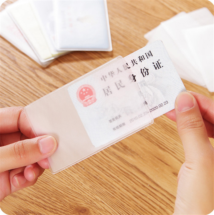 Combo 5 Túi Ví Đựng Bảo Vệ Chống Xước Thẻ ATM, Card Visit, CMND, Driver License Bằng Lái Xe Trong Suốt