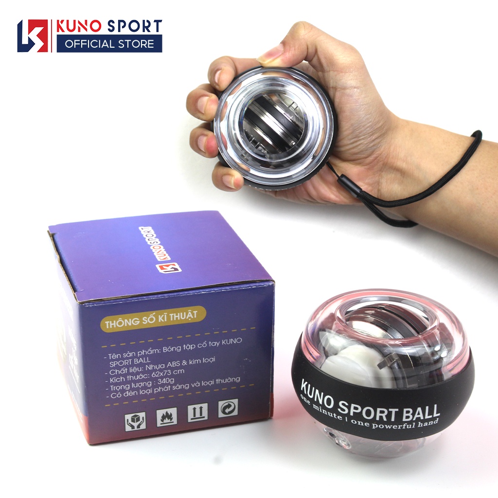 Bóng Tập Cổ Tay KUNOSPORT BALL Thiết Kế Xoay Tròn Chuyên Nghiệp Luyện Tập Cổ Tay, Cánh Tay Chơi Thể Thao