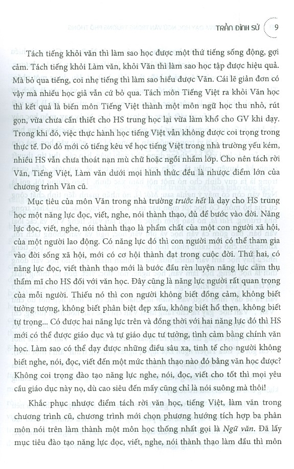 Môn Ngữ Văn Và Dạy Học Ngữ Văn Trong Trường Phổ Thông