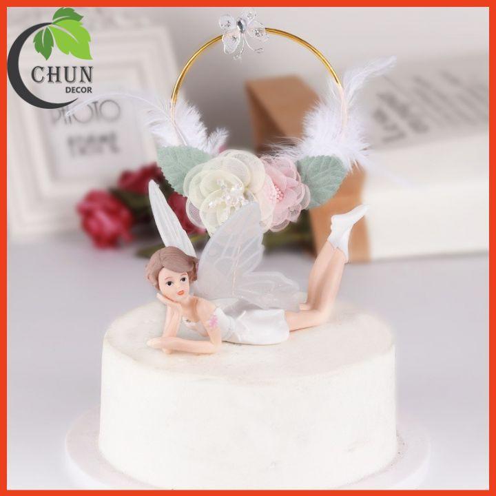 Set 3 thiên thần trang trí kệ tủ, kệ gắn tường, bàn làm việc, giá sách