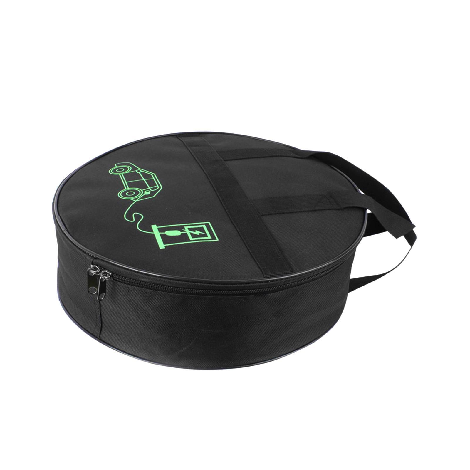 EV Cables Bag Waterproof Zipper Closure Wear Resistant Cord Hoses Organizer