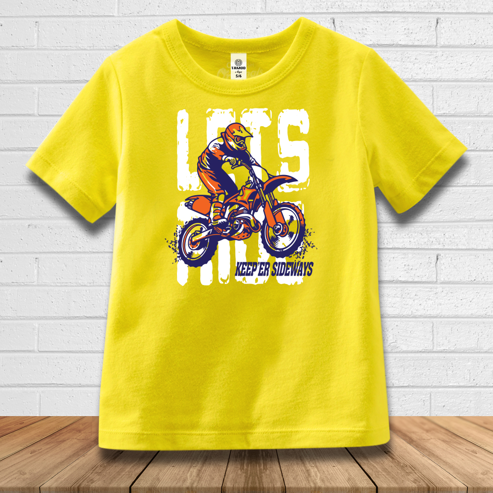 Combo Quần Rider + 2 áo bé trai màu trắng và vàng thương hiệu TAMOD cao cấp