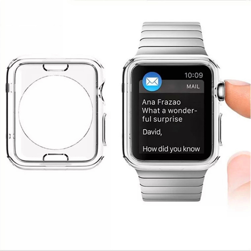 Case ốp bảo vệ silicon dẻo cho Apple Watch 40mm (chống va đập trầy xước, chống bụi, bảo vệ viền) - Hàng nhập khẩu