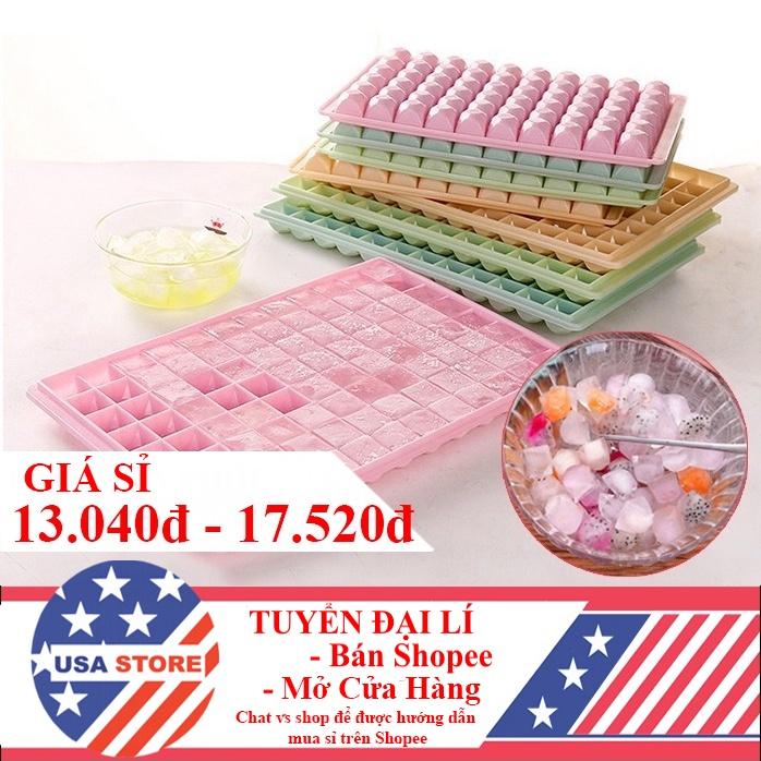 Khay Làm Đá Viên Kim Cương 60/96 Lỗ - Khay Đựng Đá Tủ Lạnh - Làm Thạch, Rau Câu (Nhựa PVC Cao Cấp)