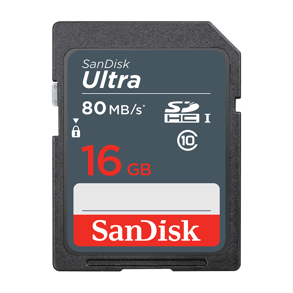 Thẻ nhớ SDHC SanDisk Ultra, SDUNS 16GB 80MB/s SDSDUNS-016G-GN3IN - Hàng Chính Hãng