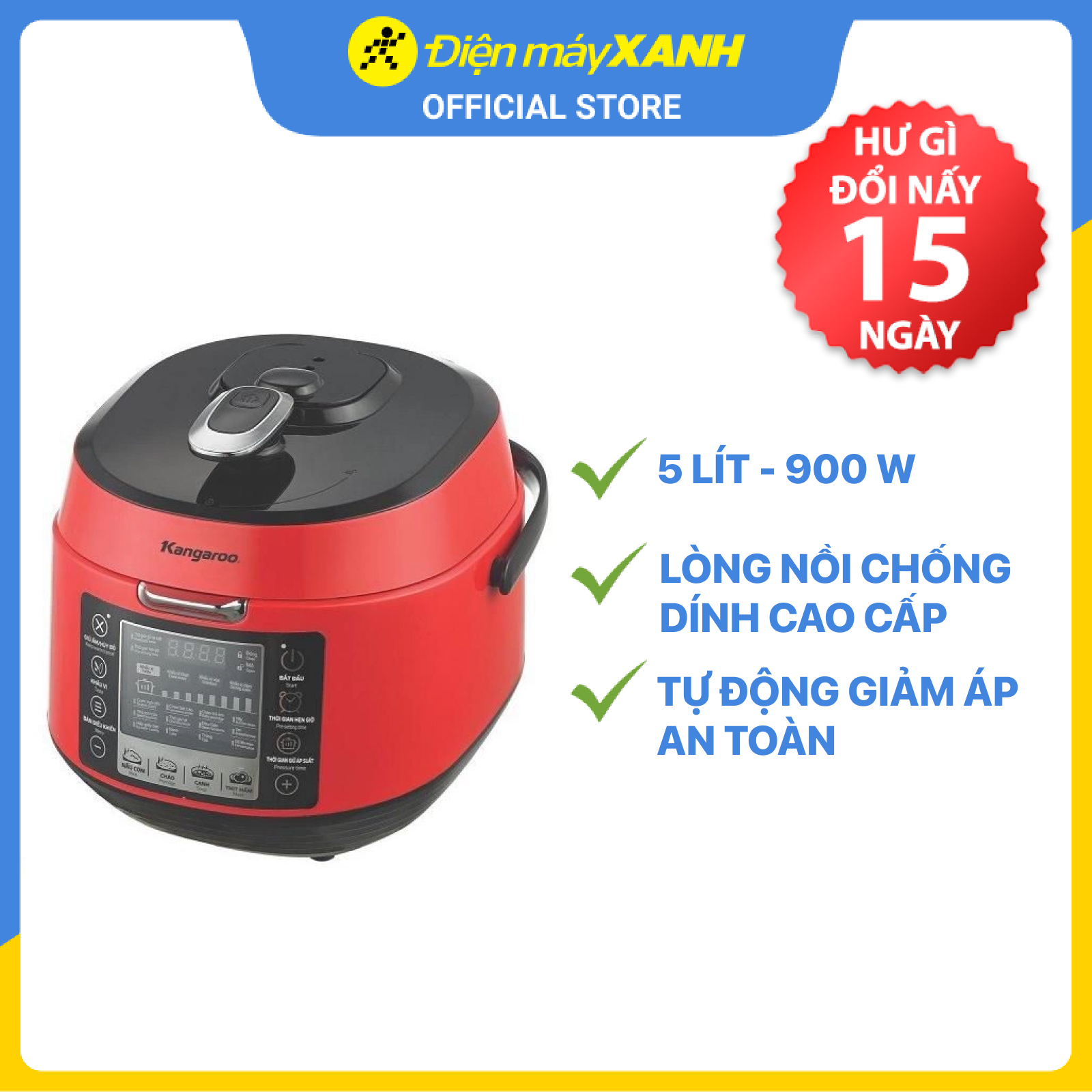 Nồi Áp Suất Điện Kangaroo KG5P3-Hàng chính hãng