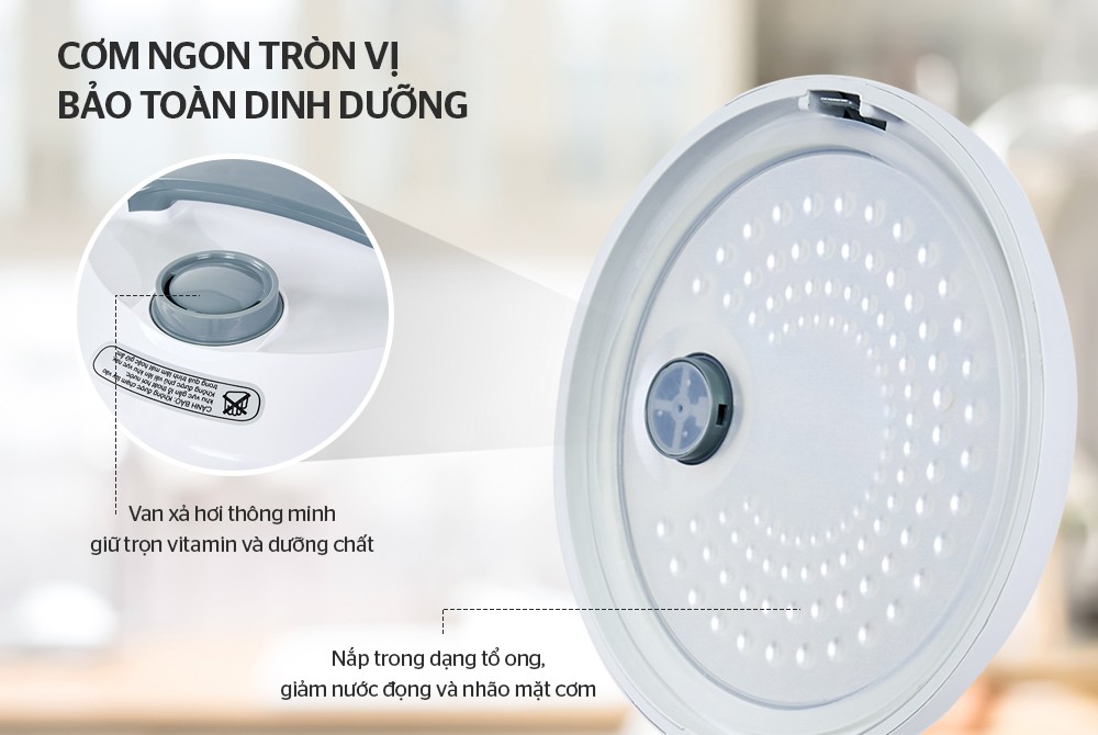 Nồi Cơm Điện Sunhouse SHD8602 (1.8L) New - Hàng Chính Hãng