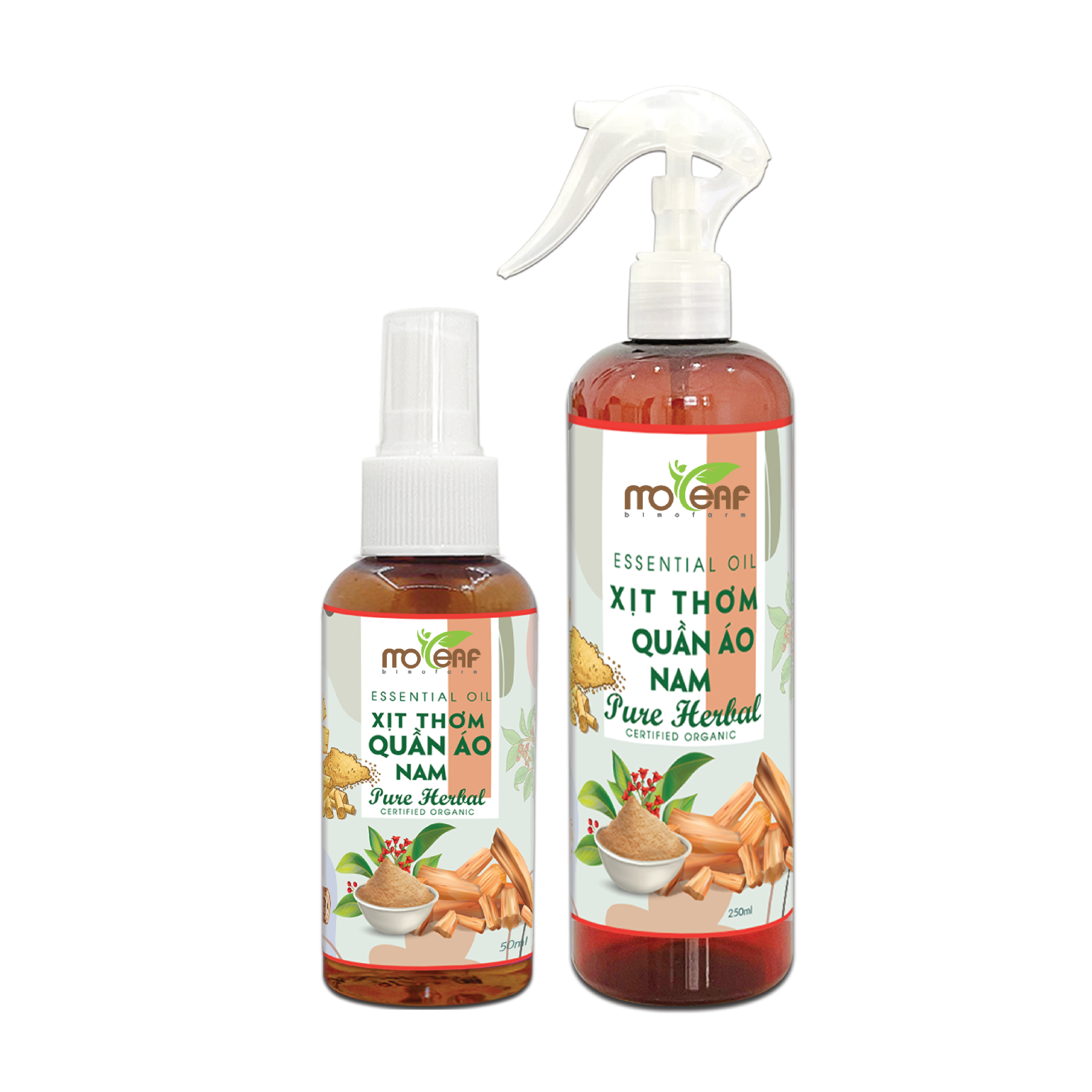 Xịt Thơm Quần Áo NAM Moleaf giúp làm phẳng quần áo, khử mùi ẩm mốc, tạo hương thơm dịu nhẹ