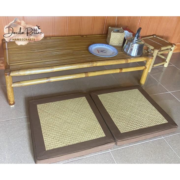 Tấm đan cỏ bàng- Thảm tập, chiếu cỏ bàng- nguyên liệu làm nệm, túi xách, các đồ handmade