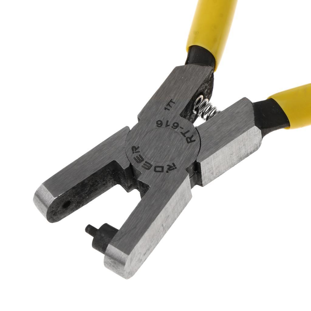 Universal Leather Belt Hole Puncher Manual Punching Plier + End Cutter Plier