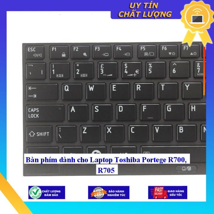 Bàn phím dùng cho Laptop Toshiba Portege R700 R705 - Hàng Nhập Khẩu New Seal