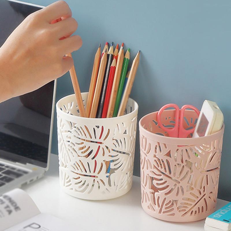 Hộp Đựng Bút Đa Năng Để Bàn Hình Chiếc Lá Xinh Xắn