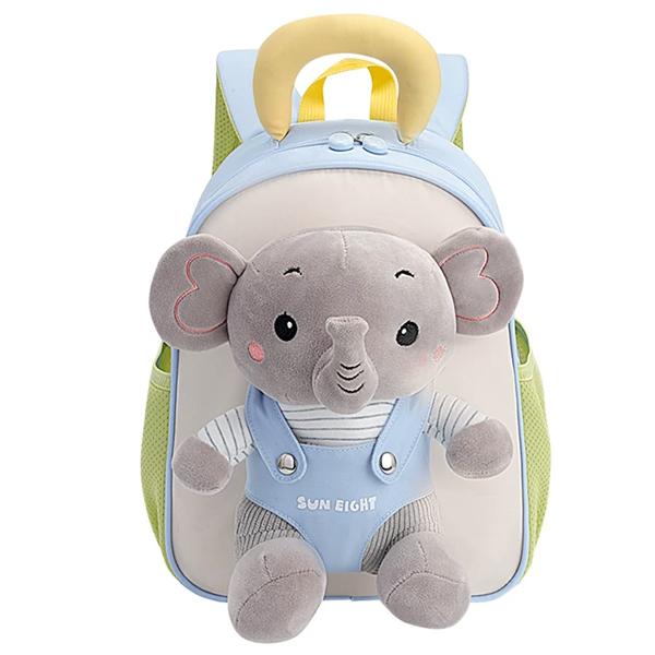 Ba Lô Mầm Non Voi Con - Sun Eight 22316 - Màu Xanh Da Trời