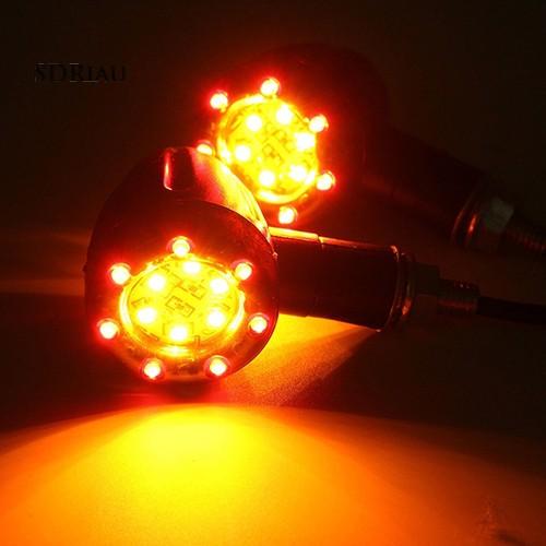 Set 2 đèn led báo rẽ gắn sau xe máy 12V