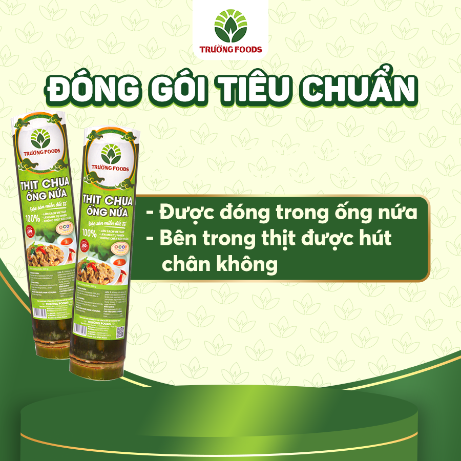 Combo 3 Thịt Chua Ống Nứa Truyền Thống Trường Foods 180g/Ống