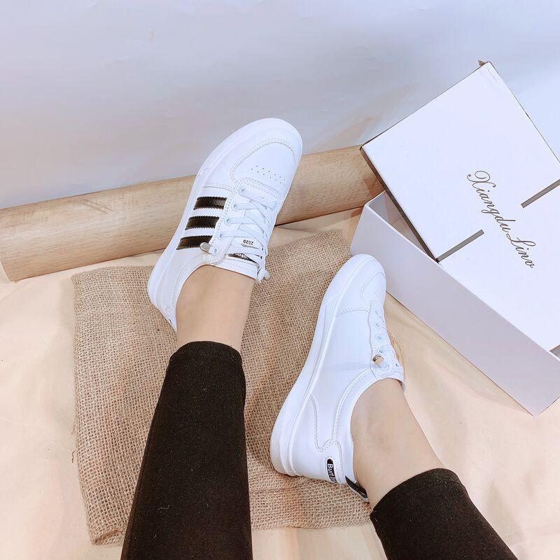 GIÀY THỂ THAO NỮ 3 VẠCH ĐEN TRẮNG HÀNG QUẢNG CHÂU
